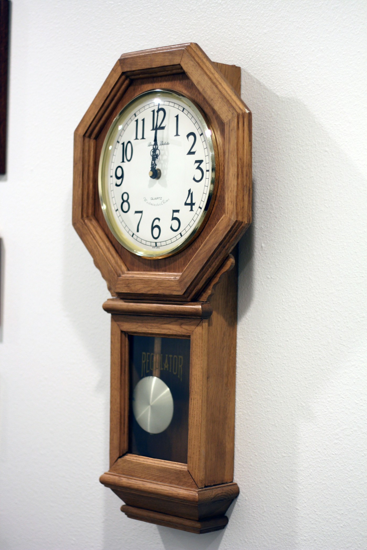 Antique Carved Wooden Wall Clock