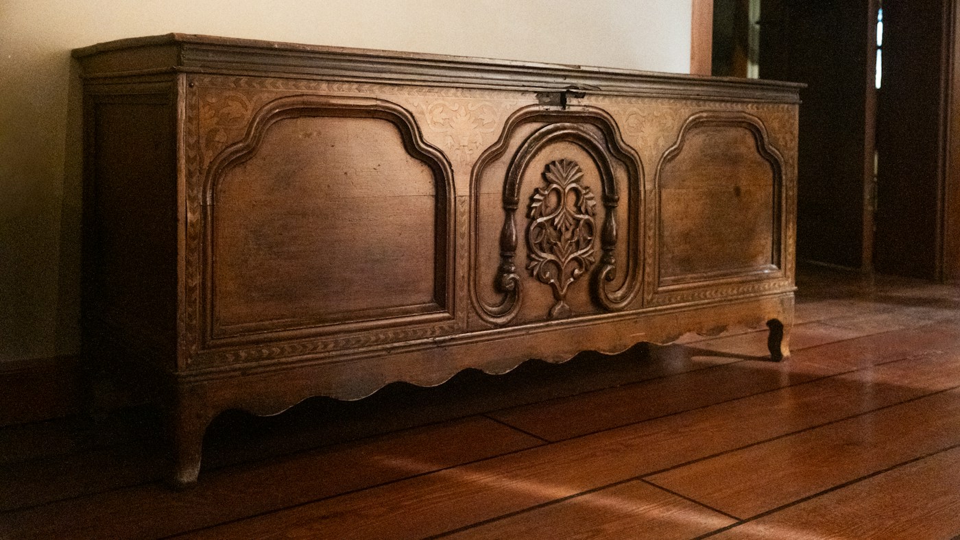 18th Century Hand-Carved Oak Chest
