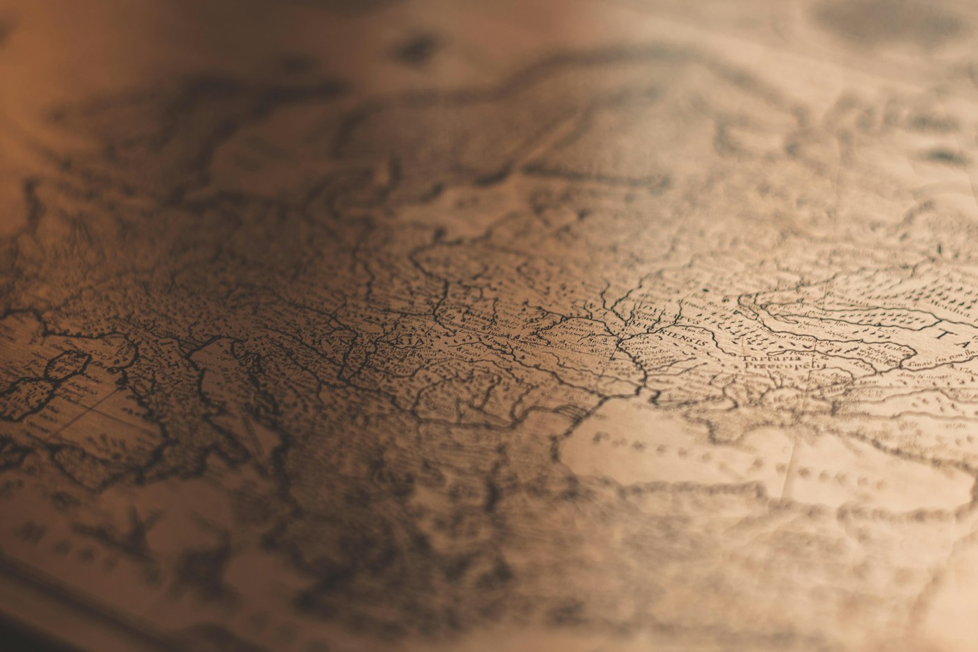 Decorative atlas map print