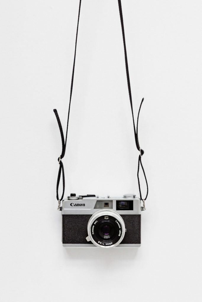 Black and silver film camera