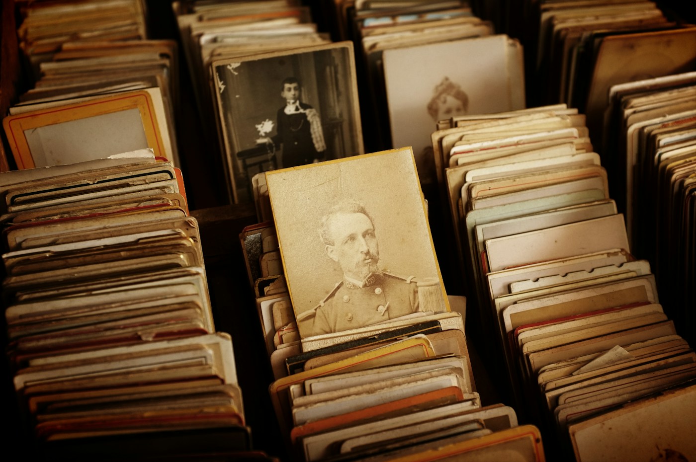 Framed portrait photograph collection