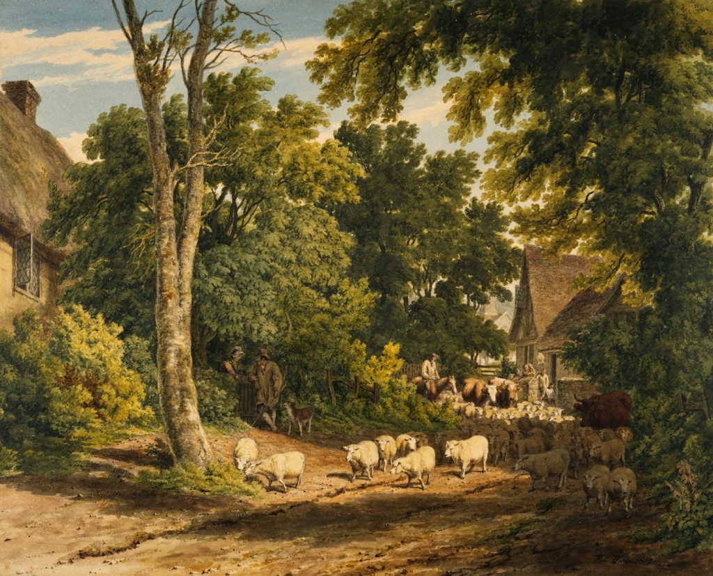 Pastoral landscape art print