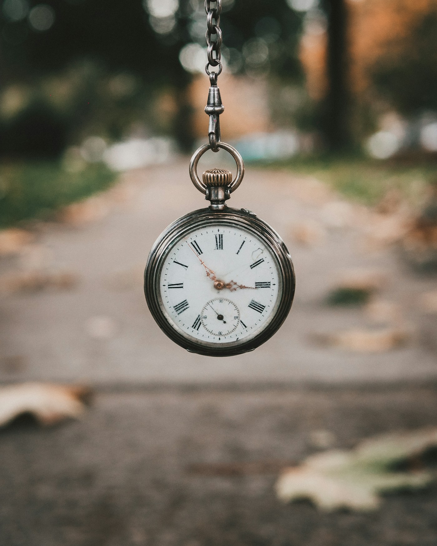 Pocket watch with Roman numeral dial