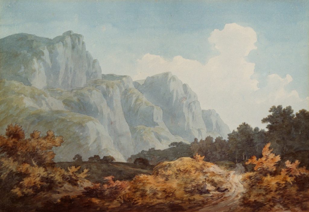 Mountain landscape art print