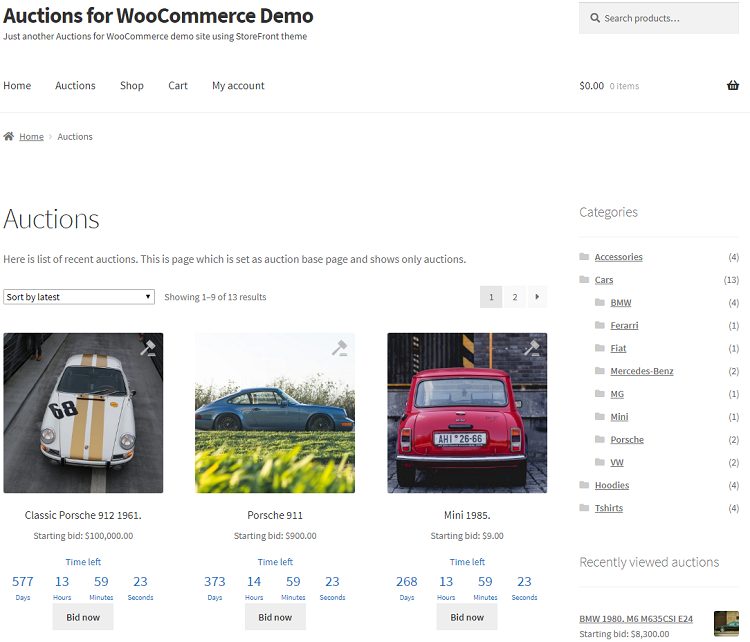 Auctions for WooCommerce Documentation 2